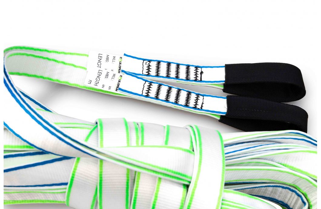 Highline Split Segment 50m webbing with reinforced sewn loops at both