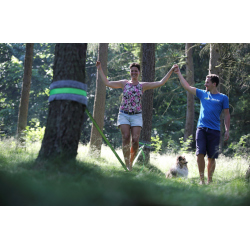 Perfect buddy for your first steps on slackline