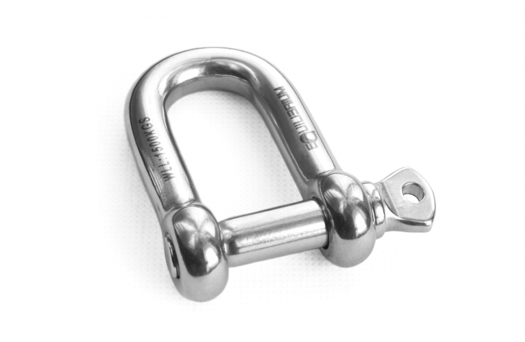 Shackle D 12 mm stainless steel