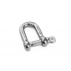 Shackle D 10 mm stainless steel