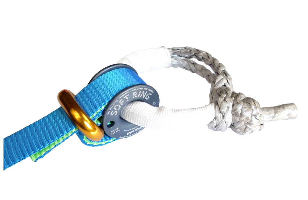 Soft Ring Universal slackline weblock to be used with a soft shackle