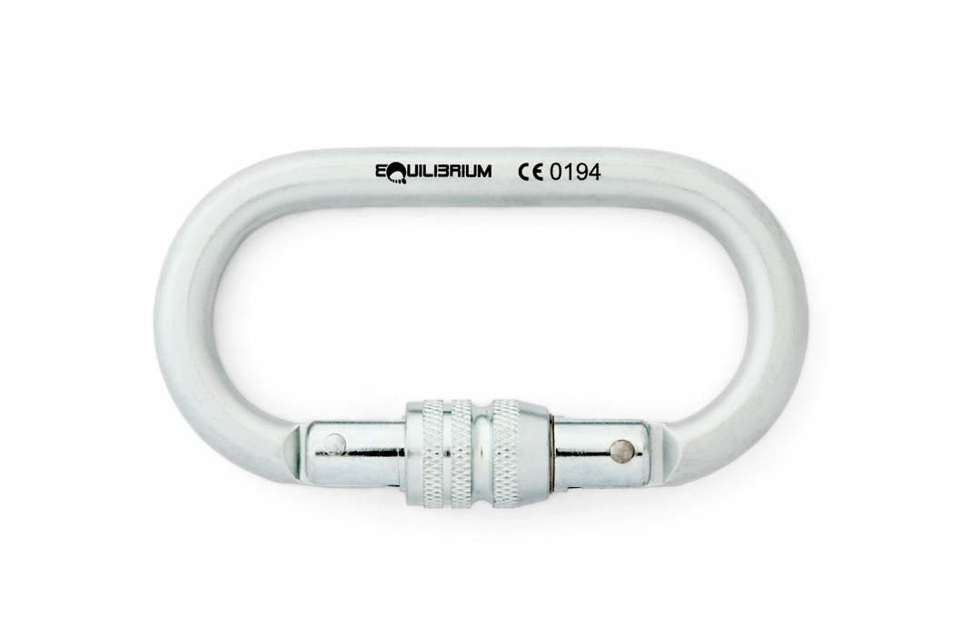 Steel carabiner Oval