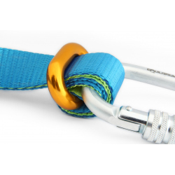 Linelocker with oval carabiner