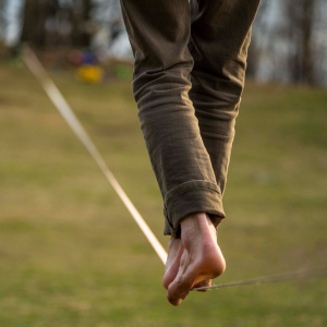 Jak na slackline s dětmi